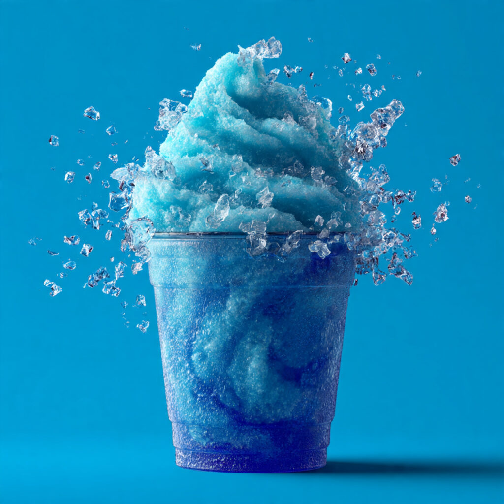 Blue raspberry slush