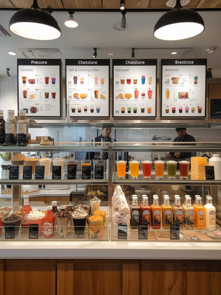 Customizable drink choices in the MTO section