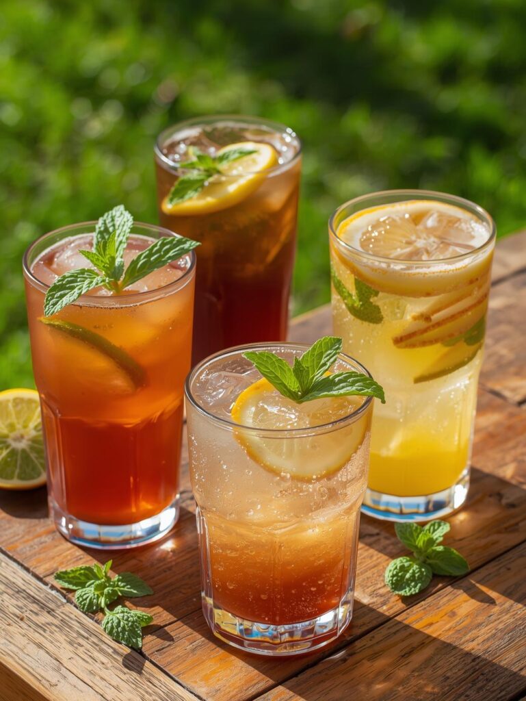 Iced teas and lemonades