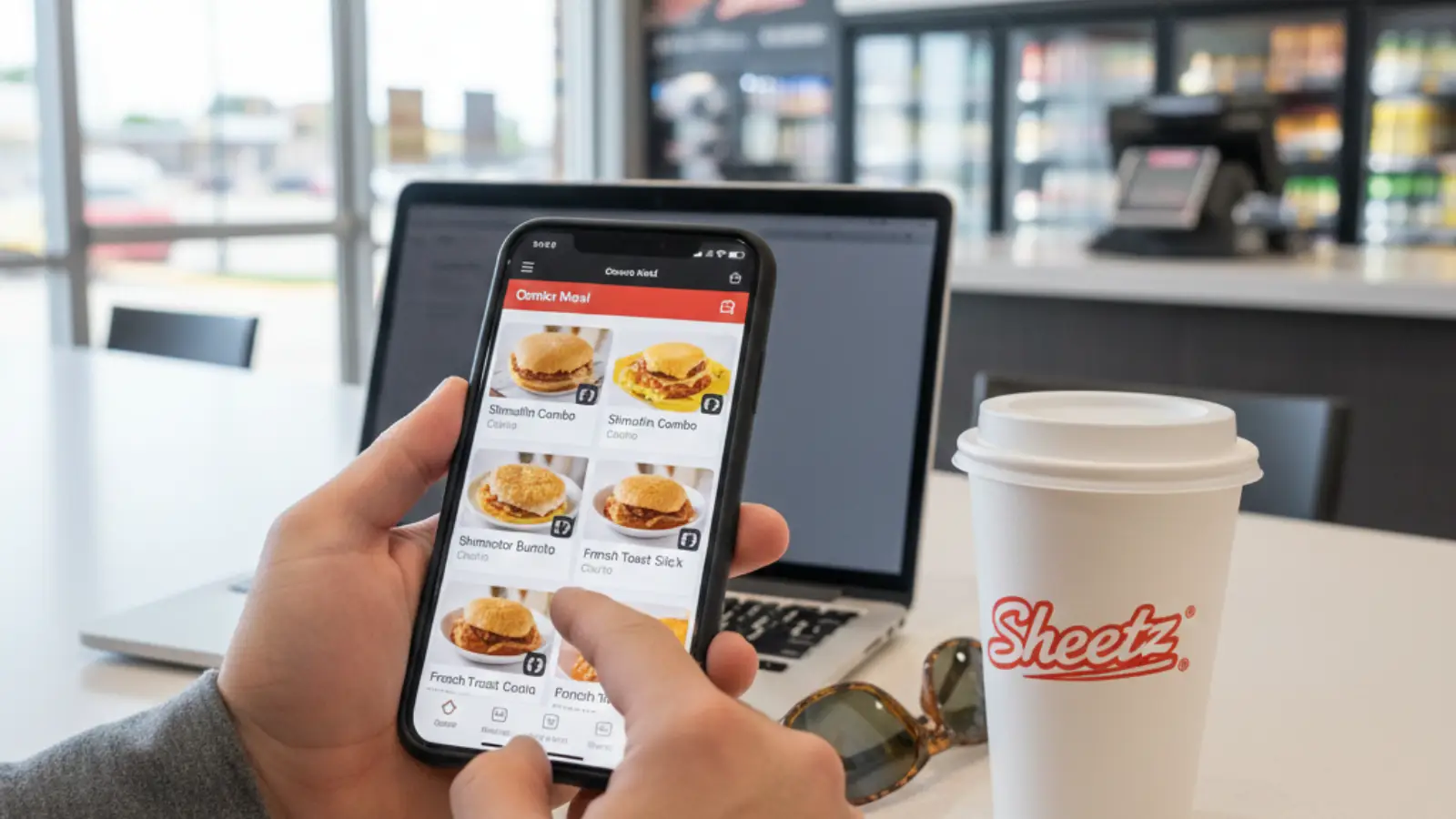 Sheetz Breakfast menu with prices