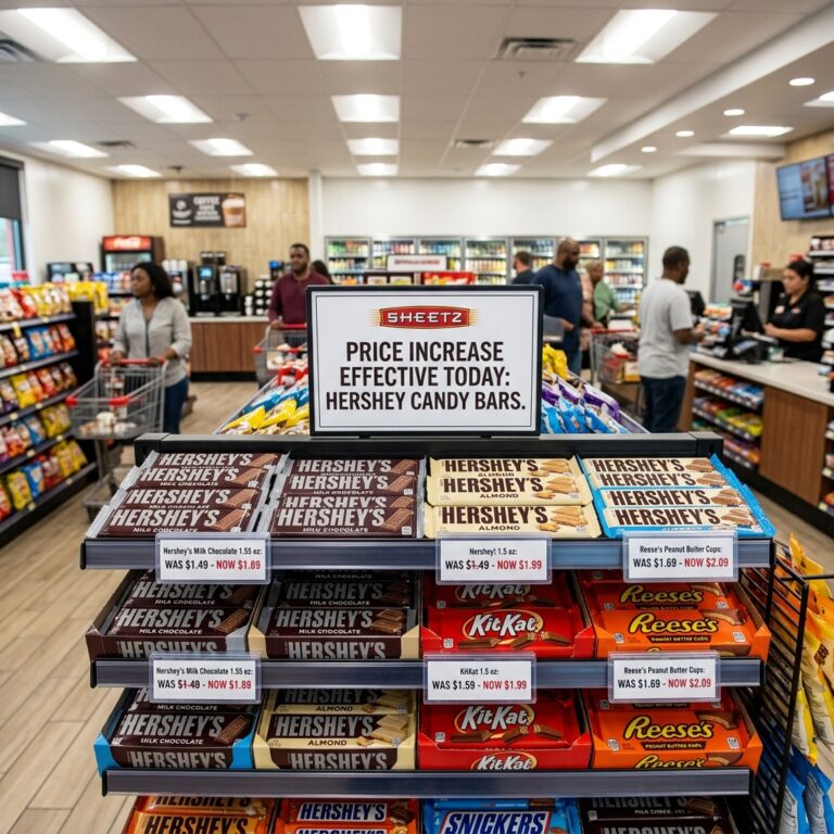 sheetz hershey candy price increase